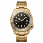 Pergor Navex Silver Gold – automatic watch, stainless steel case and bracelet