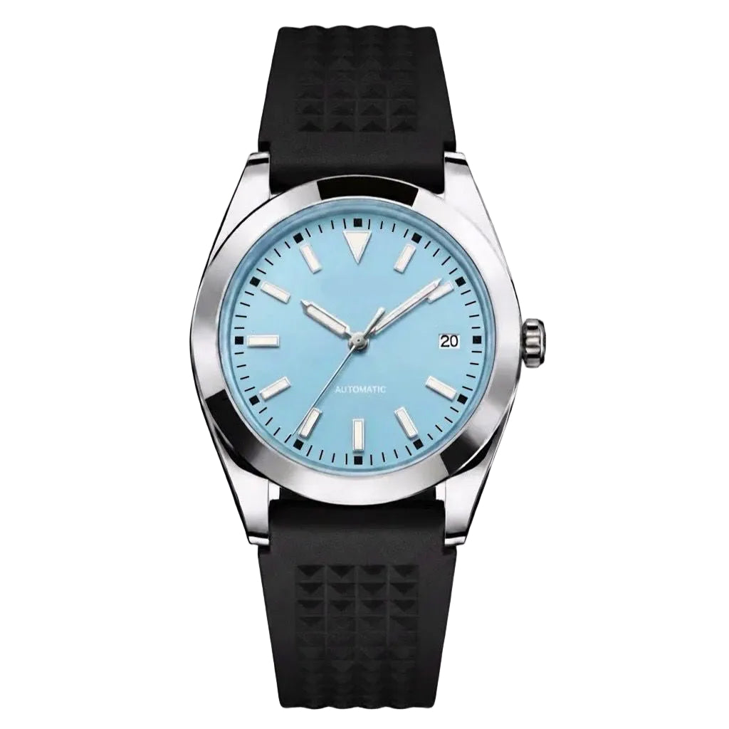 Pergor Veyra POP Blue Rubber – automatic watch, stainless steel case and bracelet