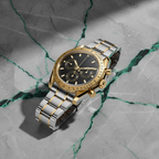Pergor Torvex Black TWO Tone – automatic watch, stainless steel case and bracelet