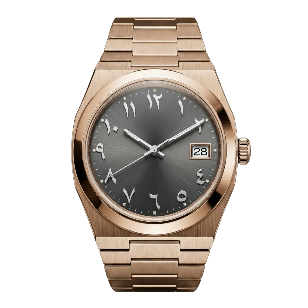 Pergor Tolaris.grey Rose – automatic watch, stainless steel case and bracelet
