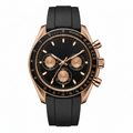 Pergor Torvex Black Rose Rubber – automatic watch, stainless steel case and bracelet