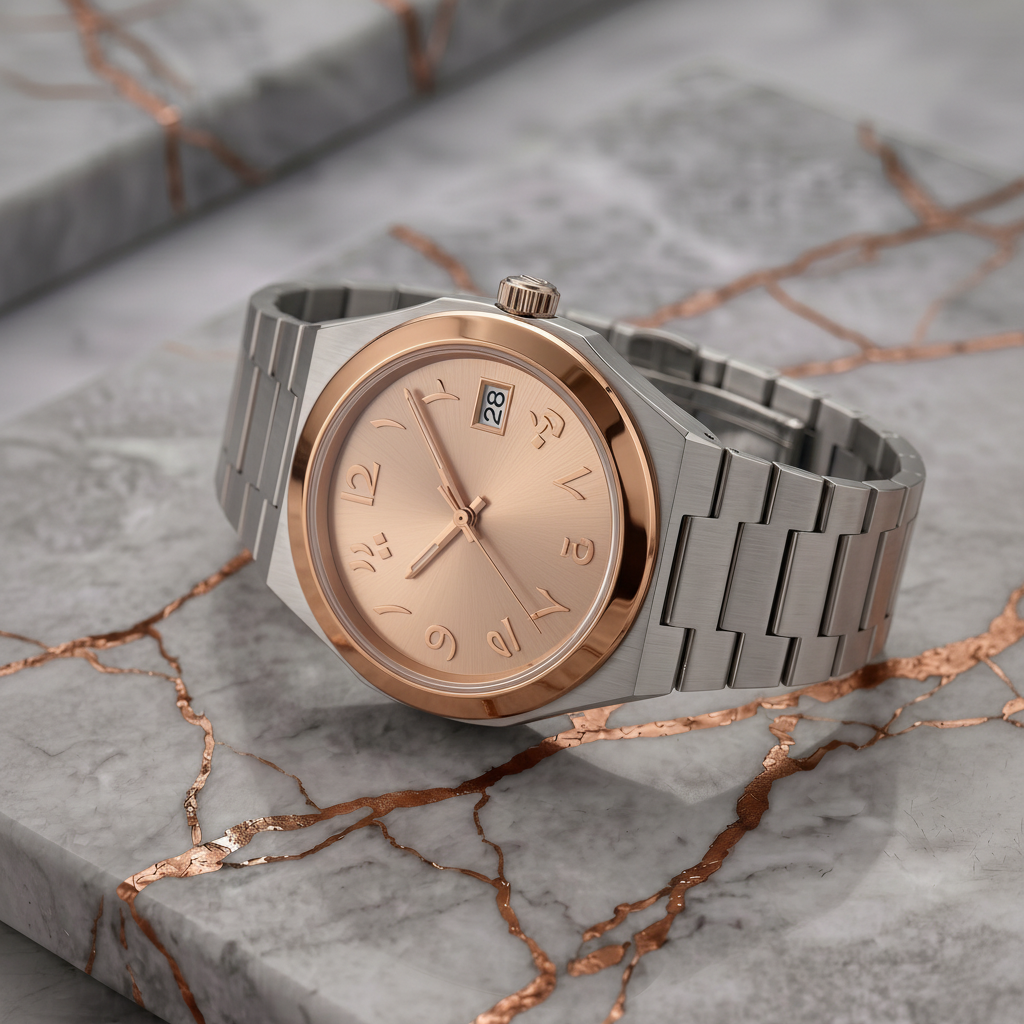 Pergor Tolaris Gold TWO Tone – automatic watch, stainless steel case and bracelet