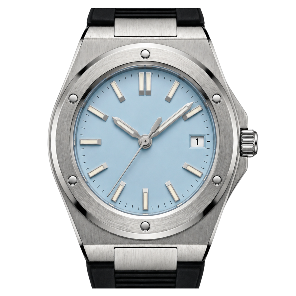 Pergor Valtor SKY Rubber – automatic watch, stainless steel case and bracelet