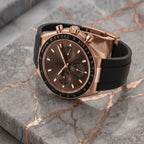 Pergor Torvex Choclate Rose Rubber – automatic watch, stainless steel case and bracelet