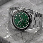 Pergor Torvex Irish Green Steel – automatic watch, stainless steel case and bracelet