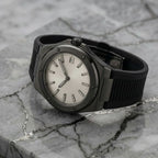 Pergor Valtor White Rubber – automatic watch, stainless steel case and bracelet