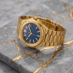 Pergor Valtor Blue Steel – automatic watch, stainless steel case and bracelet
