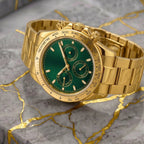 Pergor Torvex Green Gold – automatic watch, stainless steel case and bracelet