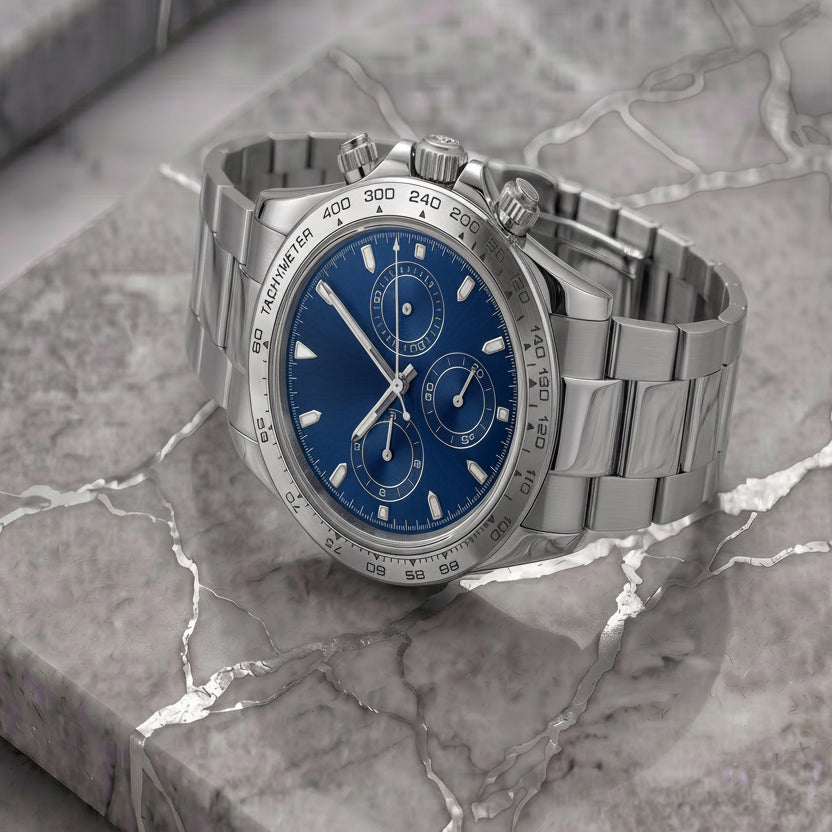 Pergor Torvex Ocean Steel – automatic watch, stainless steel case and bracelet