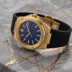 Pergor Valtor Blue Rubber – automatic watch, stainless steel case and bracelet