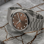 Pergor Tolaris Brown Steel – automatic watch, stainless steel case and bracelet