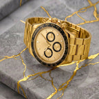 Pergor Torvex Black Gold – automatic watch, stainless steel case and bracelet
